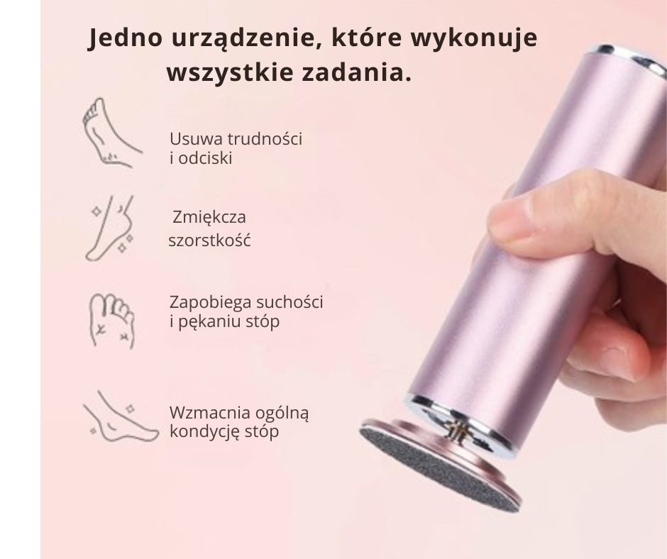 Selviora pilnik elektryczny do stóp - Gładkie stopy w mgnieniu oka!